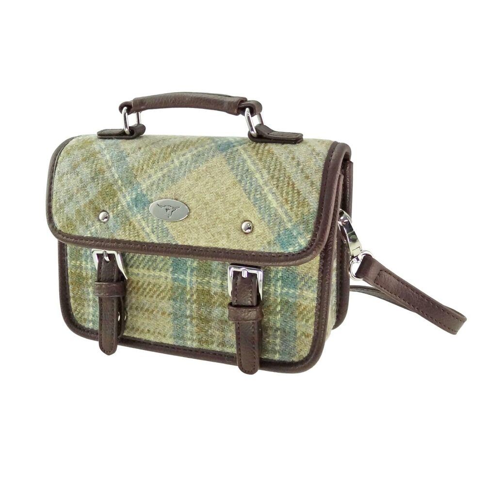2882 Harris Tweed Bervie Mini Satchel Bag With Adjustable & Removable
